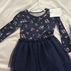 Carter's Navy Floral Dress